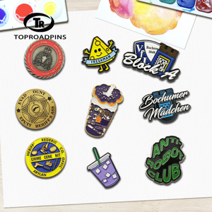 Quà lưu niệm nhà máy bán buôn thiết kế khác nhau sinh thái thân thiện được thực hiện tại Trung Quốc kim loại biểu tượng pin tùy chỉnh - Product Image 2