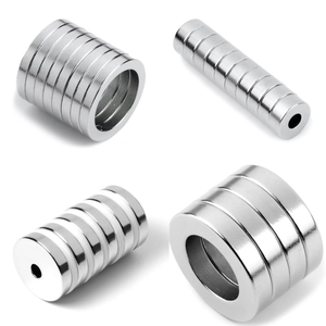 Gesinterte permanente Neodym-N54-Lichtbogenblockring-Industriemagnete mit runder Scheibe und Schneid service für Licht maschine - Product Image 2