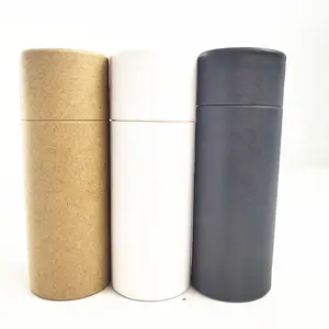 2 oz biodegradable cartón empujar papel desodorante tubo de papel de cera