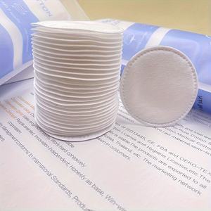 100% <span class=keywords><strong>coton</strong></span> biologique doux absorbant 100 pièces <span class=keywords><strong>coton</strong></span> <span class=keywords><strong>démaquillant</strong></span> tampons étiquette personnalisable rond visage yeux tampons nettoyants - Product Image 5