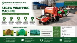 Machine d'emballage automatique pour ensilage de fourrage, qualité alimentaire, contrôlée par PLC, 220V/380V, facile à utiliser - Product Image 2