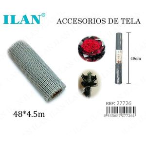 Tessuto in tulle grigio Iln 48x4,5m, accessori per composizioni floreali - Product Image 3
