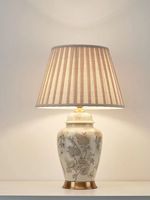 Base en laiton antique gris finition intérieur chambre à coucher lampe de table décorative base de vase en céramique lampe de bureau