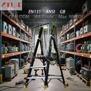 Sợi thủy tinh gia cố nhựa gấp làm việc nền tảng cầu thang Thang cho nhiều bên ngoài siêu thị phòng tắm phòng tập thể dục căn hộ - Product Image 1