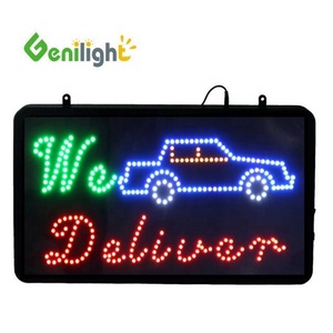 Lampe LED Genilight d'intérieur 56*33cm à haute luminosité et basse tension, affichage de <span class=keywords><strong>logo</strong></span> animé pour enseignes ouvertes, idéale pour les commerces et les entreprises - Product Image 1