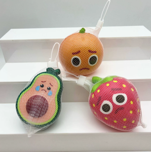Porte-clés anti-stress en mousse PU à rebond lent, motif fruit artificiel, avec logo personnalisé, pour cadeau promotionnel - Product Image 4