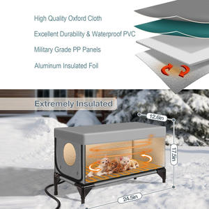 LS Cat House Winter Outdoor Warm Cat Box Calefacción eléctrica Manguera antimordedura Outdoor Cat House Resistente a la intemperie - Product Image 2