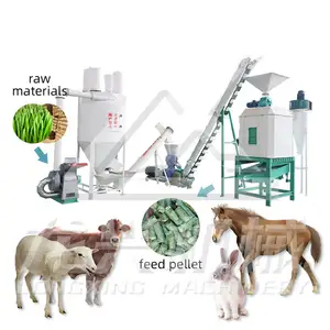 Goedkope Prijs Vee Gevogelte Kip Vee Koe Varken Schapen Feed Pellet Making Machine Voor Animal Farm