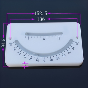 Niveau-mètre en plastique à double bulle pour la mesure de l'angle de navire - Product Image 2