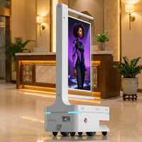 Robot de service IA, kiosque interactif humain numérique, écran tactile 43 pouces, robot de réception intelligent avec interaction vocale