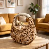 Sac en paille tressé à la main pour femme, style traditionnel chinois, populaire, durable, en rotin souple, personnalisation manuelle, vente en gros d'usine, personnalisation sur mesure