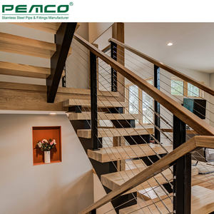 Rambarde <span class=keywords><strong>pour</strong></span> escaliers d'hôtel, câble en <span class=keywords><strong>acier</strong></span> inoxydable 304/316, vente en gros, à bas prix - Product Image 6