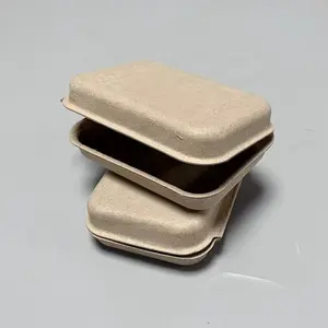 Boîte d'emballage de savon de boîte moulée de pâte à papier ondulée recyclée