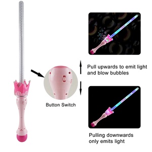 Luz de Neón, Varita de Burbujas LED con Corona Mágica de 27.5 Pulgadas, Accesorios de Fotografí<span class=keywords><strong>a</strong></span> Portátiles con Temática ROMÁNTICA, Disfraces de Cosplay, Aventuras de Rol, Caballero y Princesa - Product Image 6