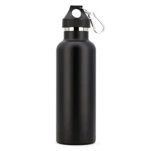 High quality stainless steel water bottle double wall insulated sports water bottle with carabiner
