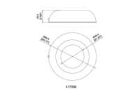 Plafonnier LED dôme 3,75 pouces en acier inoxydable, à intensité variable par capteur tactile, pour camping-car, caravane, bateau, intérieur, certifié CE/RoHS/REACH