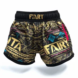 Wholesale custom private label MMA shorts sublimated boxing fighter Muay Thai shorts for men women kids