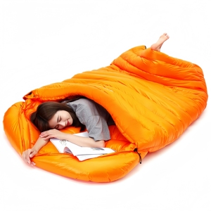 <span class=keywords><strong>Sac</strong></span> <span class=keywords><strong>de</strong></span> <span class=keywords><strong>couchage</strong></span> <span class=keywords><strong>de</strong></span> camping matelassé multifonctionnel léger H.H CAMPER en duvet <span class=keywords><strong>de</strong></span> canard imperméable 3000 mm, écologique, avec fermeture éclair, pour couples - Product Image 6