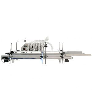 3-50ML Six Filling Head Bench Quantitative Peristaltic <b>Pump</b> Automatic Liquid Filling Bottle Machine - Product Image 1