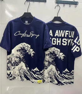 เสื้อยืดผู้ชายเทรนดี้ปี 2026 รุ่น 1:1 คุณภาพสูง พิมพ์ลายตัวอักษร คอวี แขนกุด ทรงโอเวอร์ไซส์ พิมพ์ลายวอเตอร์มาร์ค ผ้าฝ้าย 100% - Product Image 4