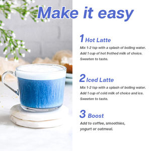 เครื่องดื่มนมอัลมอนด์นมมะพร้าวลาเวนเดอร์บลูเบอร์รี่เห็ดหลินจืออัชวกันดาสาหร่ายสไปรูลิน่าสีน้ำเงินแบรนด์ส่วนตัว - Product Image 6