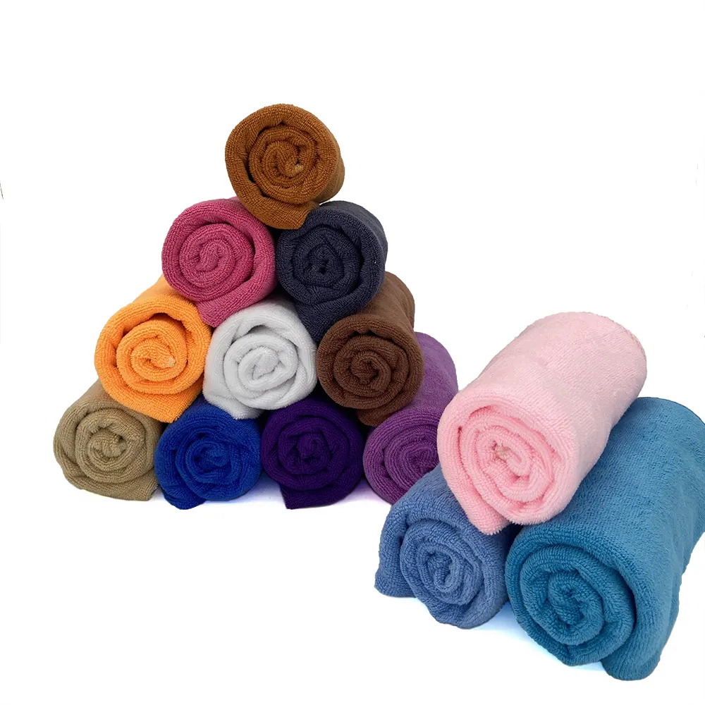 Handuk mikrofiber salon kecantikan tangan putih polos 70/30