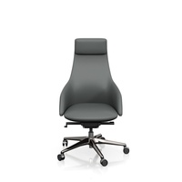 Fauteuil de direction avec appui-tête réglable et mécanisme d'inclinaison synchrone