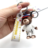 Porte-clés 3D dessin animé mignon PVC porte-clés sac en caoutchouc pendentif porte-clés porte-clés