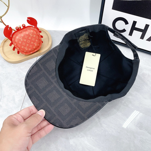 หมวกแฟชั่นกลางแจ้งสุดหรู หมวกเบสบอลดีไซน์เนอร์ฮิปฮอป สไตล์สตรีทแบรนด์ดัง หมวก 6 แผง ปักตัวอักษร - Product Image 3