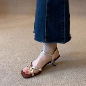 Sandalias francesas populares 2026 con tacón grueso, suaves y cómodas, fáciles de poner, para mujer, para uso en exteriores en verano. - Product Image 3