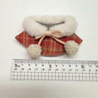 Manteau de poupée de mode original de 10cm Cape d'automne et d'hiver Kitty Dress up Clothes Christmas Mini Doll Coat Cape Wholesale