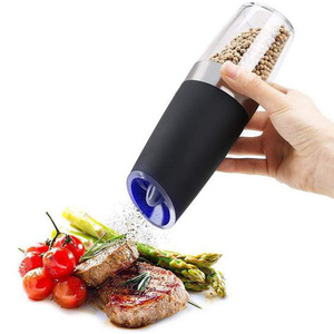 Wholesale Eco-Friendly Portable Gravity Salt and Pepper Mill with LED Light Automatic Pepper Grinder <strong>Spice</strong> Tools - Product Image 4