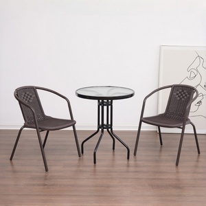 Sedia <span class=keywords><strong>da</strong></span> Bistrot per Esterni Commerciale, Poltrona in Acciaio Nero, Impermeabile, Resistente, Facile <span class=keywords><strong>da</strong></span> Pulire, Seduta <span class=keywords><strong>da</strong></span> Patio, Minimalista per Camera <span class=keywords><strong>da</strong></span> Letto - Product Image 1