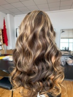 SHY 13x5 HD Lace Front Wig Cheveux Humains Bruts Balayage Ondulé Couleur Salon Pré-Plucké Perruque Effet Complet Usine OEM ODM