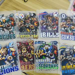 7-Inch sokak futbol takımı tasarımları demir-on çıkartmaları DTF transferler t-shirt PET Plastisol için ısı transferi etiket giysi - Product Image 1