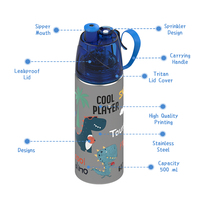 Gourde Enfant en Acier Inoxydable à Double Paroi Isotherme 2027 – Prix Raisonnable – Pour Enfants – Résistante à l'Eau Bouillante