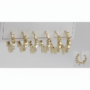 Conjunto de joyería de diamantes de circón de oro de 18 quilates de dos piezas para fiesta o boda Perla chapada en oro - Product Image 1