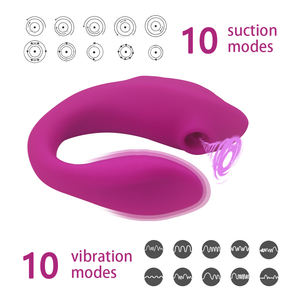 Vibrateur portable sans fil en forme de U avec 10 modes de succion pour adultes - Product Image 2