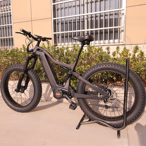 Bicicleta Eléctrica de Montaña Gonped con Cuadro de Carbono, Motor Central M620 de 1000 W, Neumáticos Anchos, Doble Suspensión, Fibra de Carbono, Modelo THUNDER Fat - Product Image 1