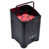 Yelang 10 projecteurs LED à batterie 6*18W avec télécommande sans fil WiFi DMX pour événements de bar/scène, 10 pièces/valise de transport