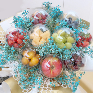 Stock d'emballage de <span class=keywords><strong>chocolat</strong></span> Transparent creux acrylique boules en plastique transparent pour arrangement floral - Product Image 5