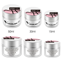 Venalisa 50ml Gel Acrylique Sculpture Jelly pour Extension d'Ongles 24 Couleurs Design Nail Art Ongles Français Couleur Camouflage Manucure