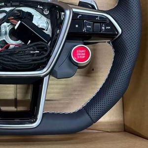 Volant en cuir style R8 <span class=keywords><strong>S</strong></span>-<span class=keywords><strong>Line</strong></span> pour <span class=keywords><strong>Audi</strong></span> B9 A1 A3 8V S3 A4 B8 S4 <span class=keywords><strong>A5</strong></span> S5 A6 S6 S7 A7 A8 Q3 Q5 Q7 RS3 RS4 RS5 RS7 - Product Image 5
