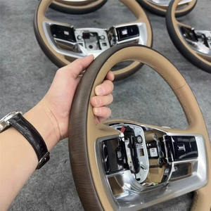 Volant personnalisé de haute qualité <span class=keywords><strong>marron</strong></span> + noir pour <span class=keywords><strong>Range</strong></span> <span class=keywords><strong>Rover</strong></span> Vogue 2023+ Accessoires intérieurs pour volant - Product Image 3