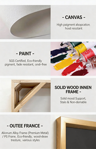 <span class=keywords><strong>Peinture</strong></span> d'art abstraite Wabi Sabi, texture crème ondulée, minimaliste, écologique, acrylique à corps épais, faite à <span class=keywords><strong>la</strong></span> main, cadre en bois massif/aluminium - Product Image 5
