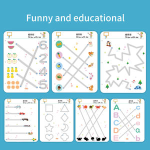 Livre d'écriture pour enfants, carnet d'apprentissage pour l'écriture, des dessins, éducation préscolaire, amusant, avec stylo effaçable, pour entraînement - Product Image 4