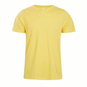 Design Wholesale Including Packaging Yellow T-<b>shirt</b> Heavy Cotton Sublimation New Design Smooth O-neck Custom Tags T <b>Shirts</b> - Product Image 1