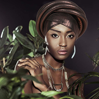 Foulard-casquette en éponge tridimensionnelle laser Dashiki, Gele africain exagéré pour femmes