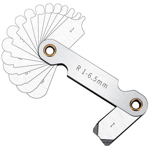 Casillas Stainless Steel R-Gauge Set 1-6.5mm High Accuracy Radius Gauge Templates For Measuring Arc Roundness - Product Image 1