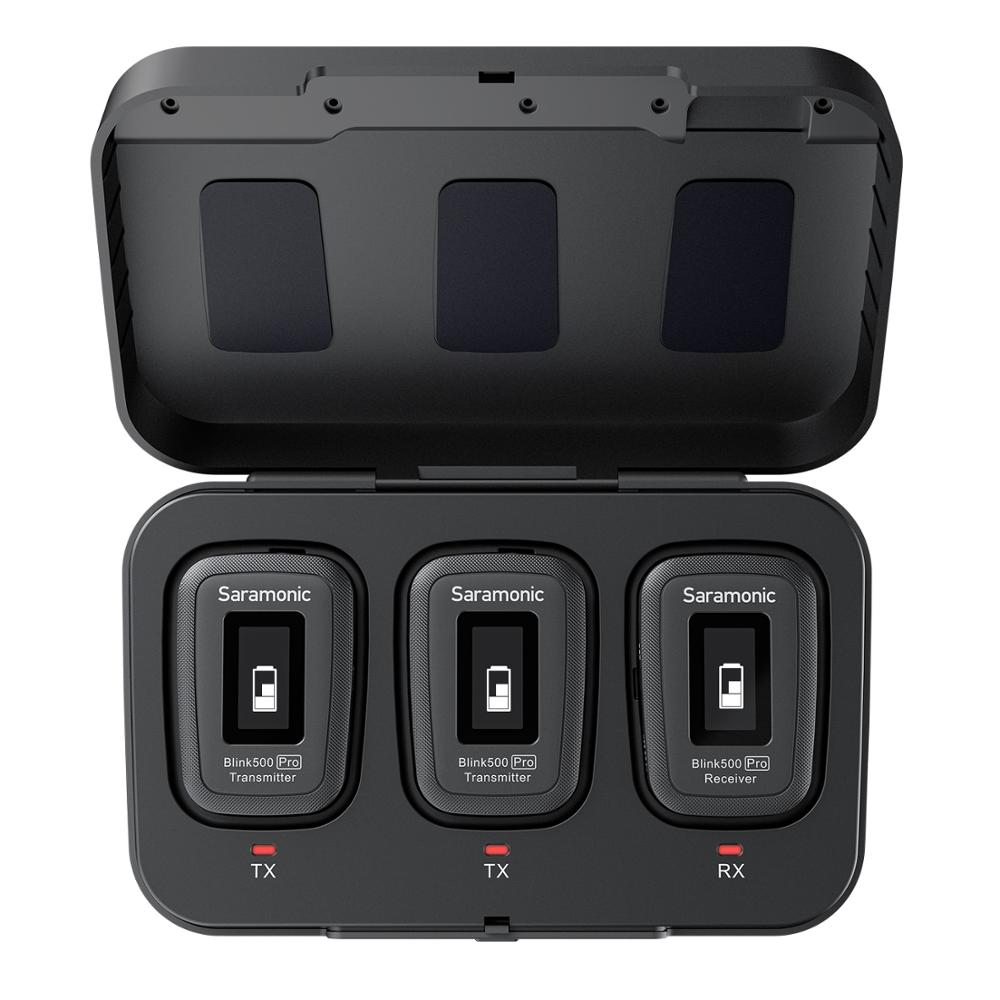 Беспроводной петличный микрофон Saramonic Blink 500 Blink500 Pro B1 B2, двухканальный Студийный конденсаторный микрофон для интервью для телефона, DSLR